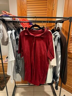 Lululemon Red Polo Shirt - golf
